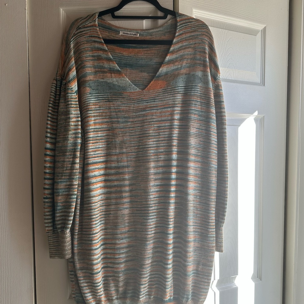Misha & Puff Tunic Penelope dress Peacock space dye